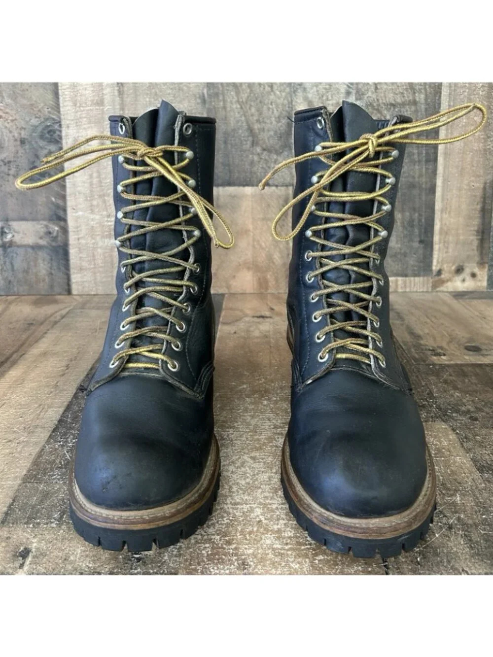 Red Wing 699 Soft Toe Firefighter Logger Work Boots Mens 10.5 E